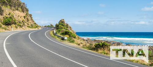 The Great Ocean Road Winding Around the Eastern Coast of Australia
